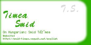 timea smid business card